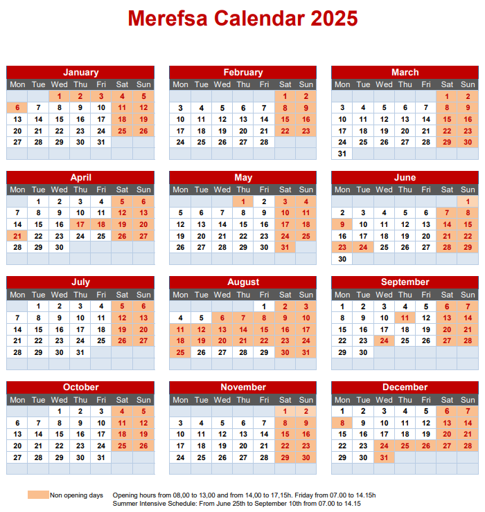 Calendar 2025